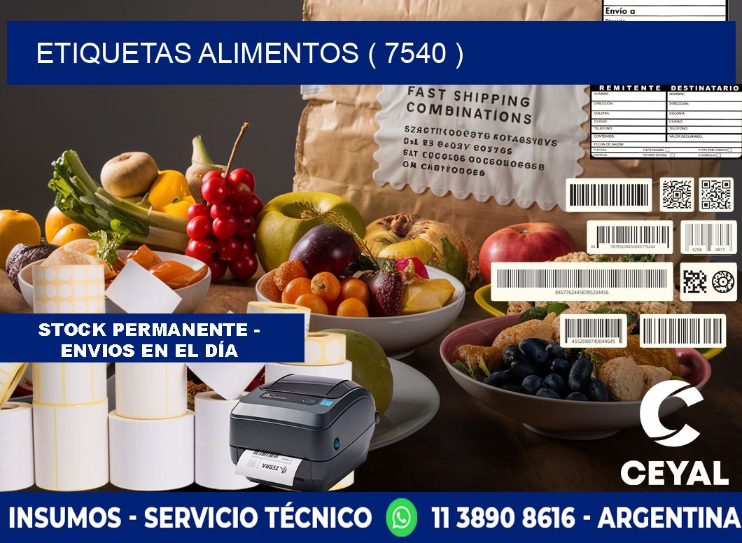 etiquetas alimentos ( 7540 )