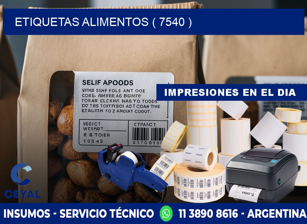 etiquetas alimentos ( 7540 )