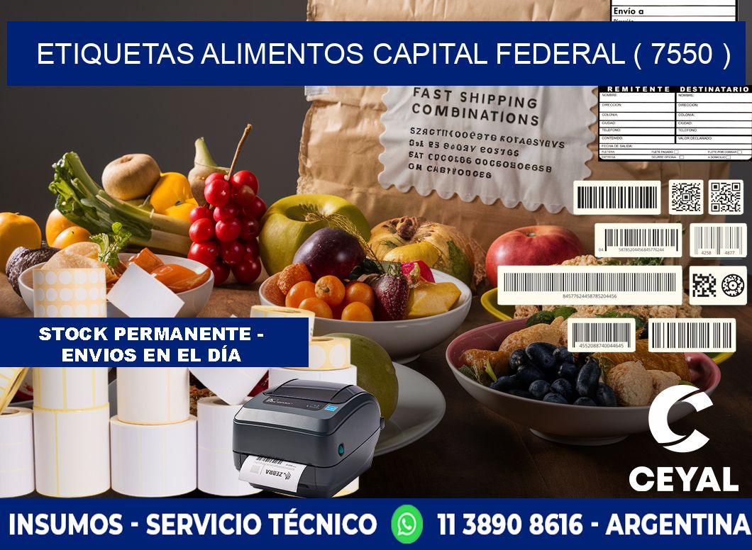etiquetas alimentos capital federal ( 7550 )