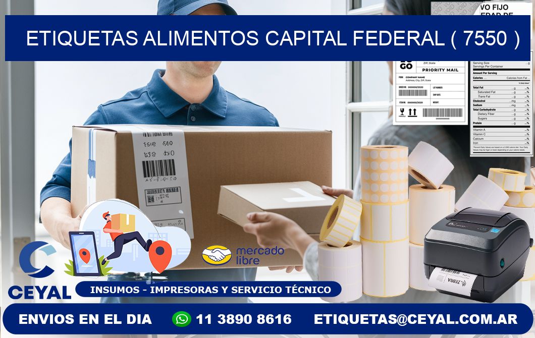 etiquetas alimentos capital federal ( 7550 )