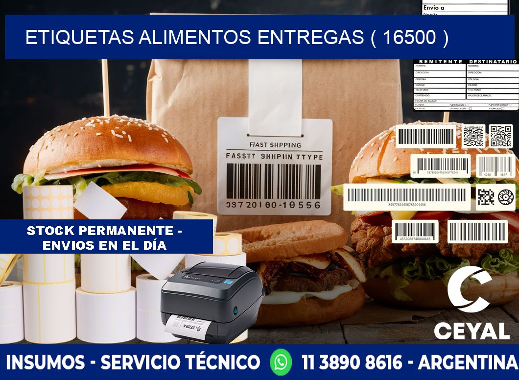 etiquetas alimentos entregas ( 16500 )