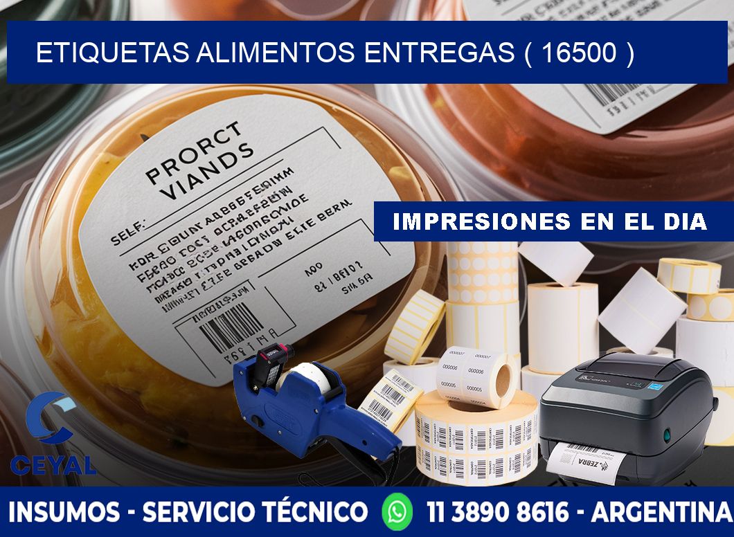 etiquetas alimentos entregas ( 16500 )