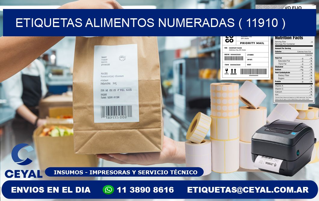 etiquetas alimentos numeradas ( 11910 )