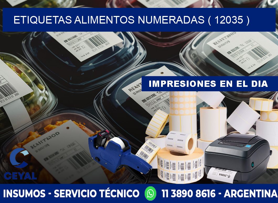 etiquetas alimentos numeradas ( 12035 )