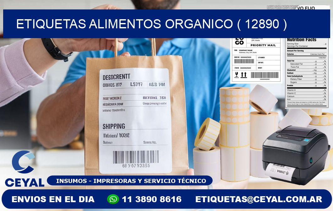 etiquetas alimentos organico ( 12890 )