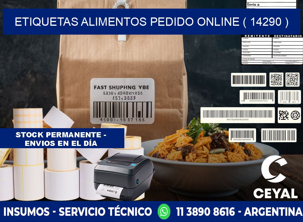 etiquetas alimentos pedido online ( 14290 )