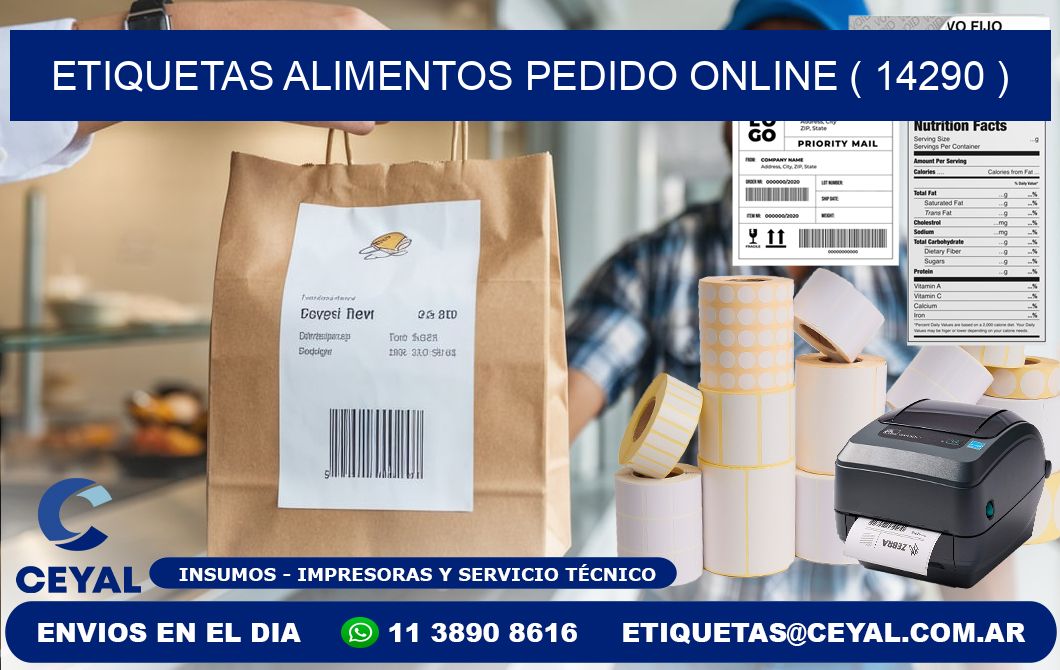 etiquetas alimentos pedido online ( 14290 )