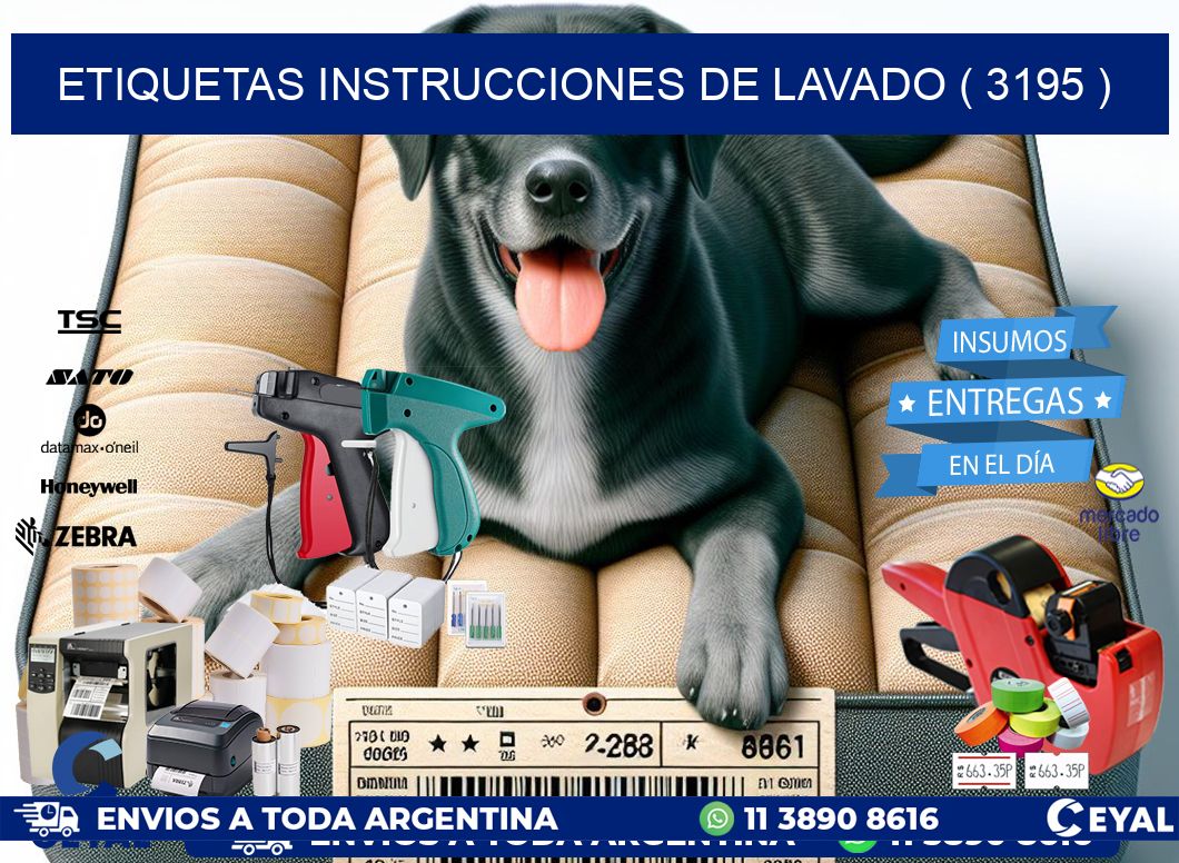 etiquetas instrucciones de lavado ( 3195 )