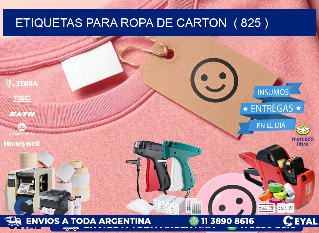 etiquetas para ropa de carton ( 825 )