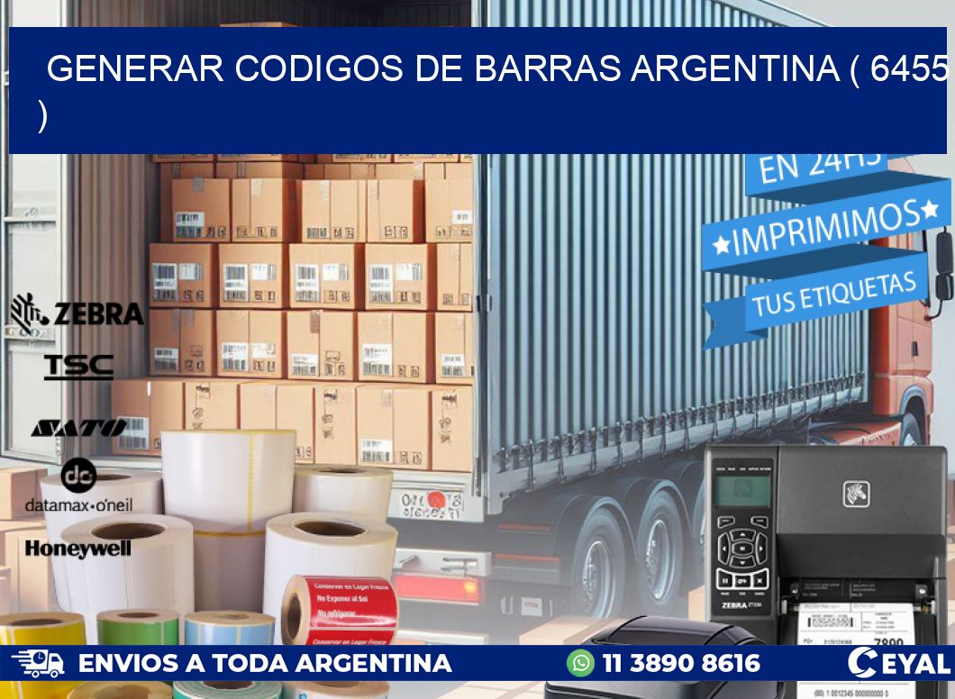 generar codigos de barras argentina ( 6455 )