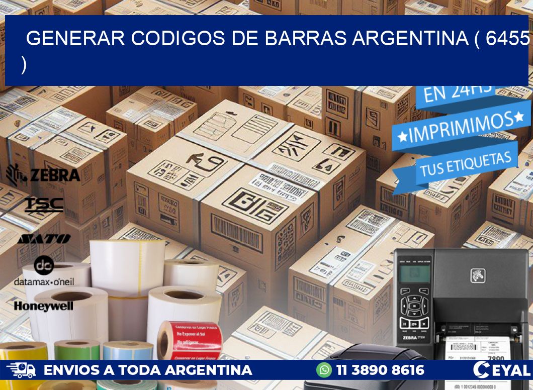 generar codigos de barras argentina ( 6455 )