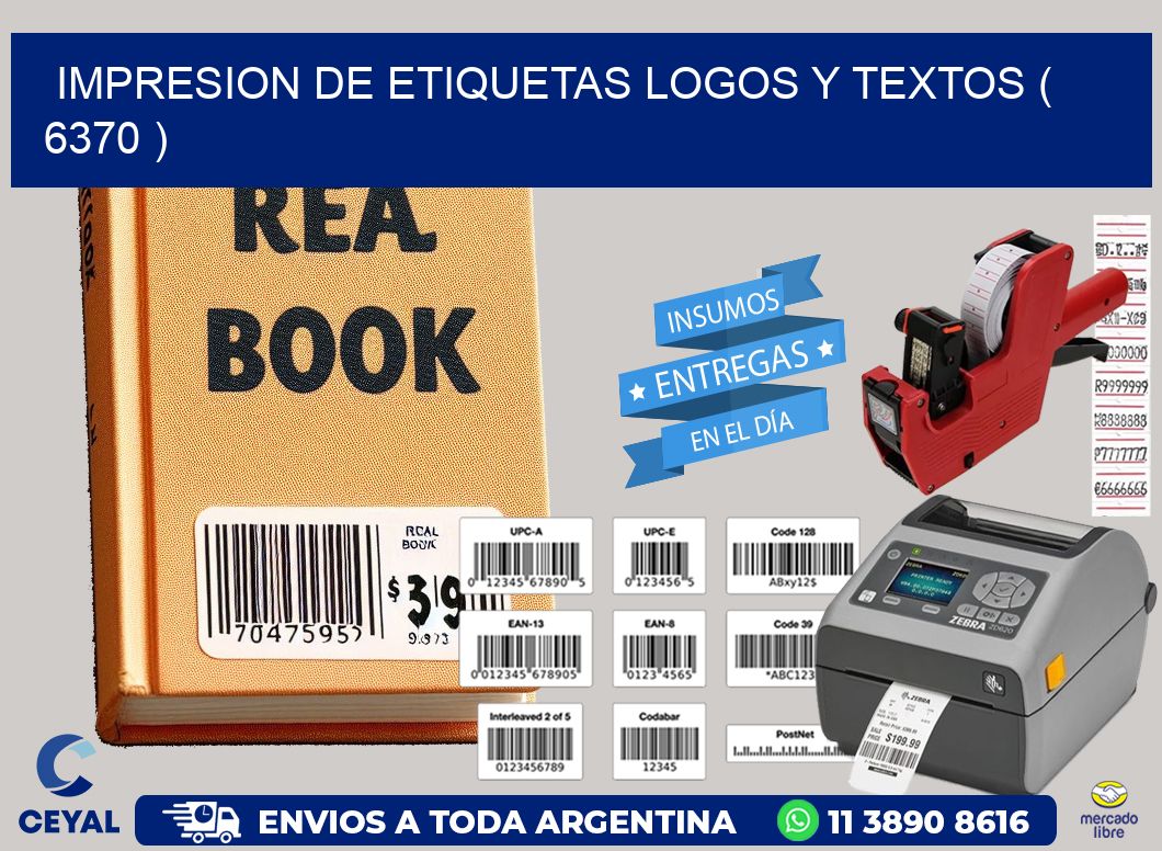 impresion de etiquetas logos y textos ( 6370 )