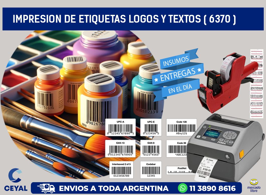 impresion de etiquetas logos y textos ( 6370 )