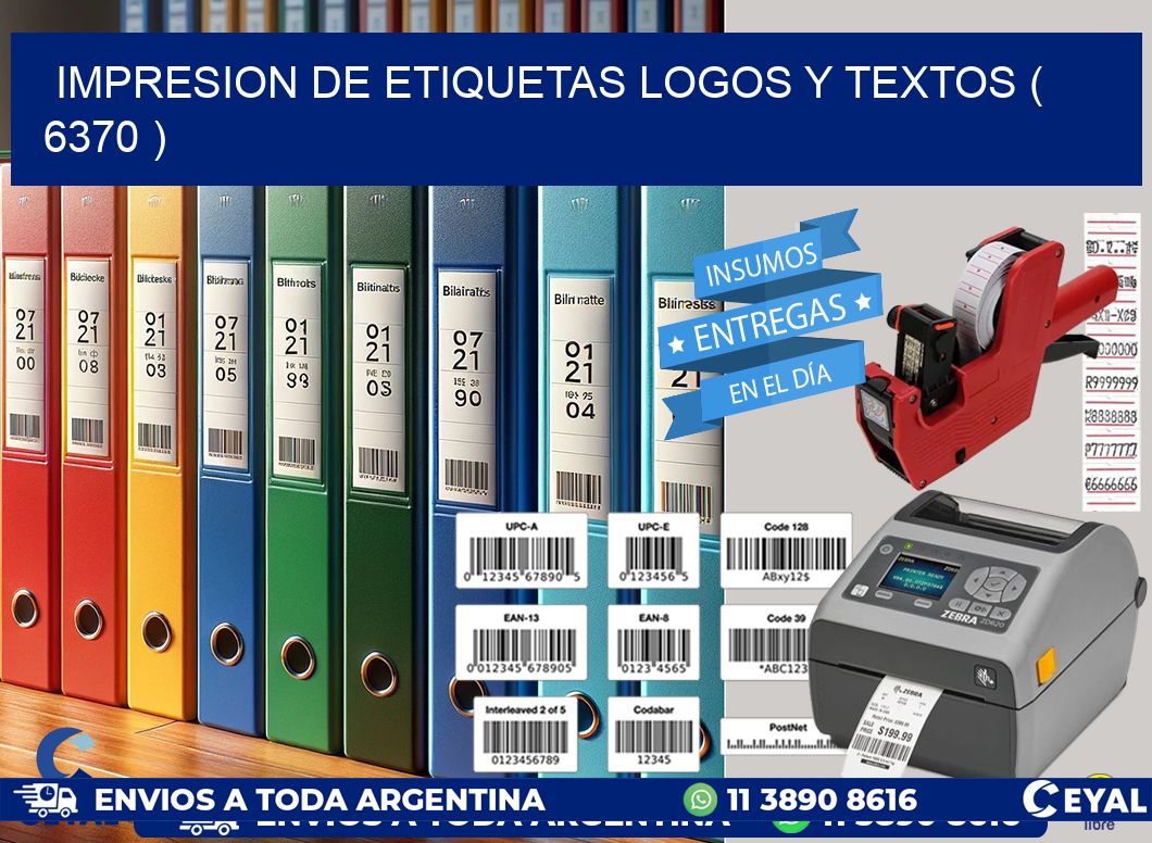 impresion de etiquetas logos y textos ( 6370 )