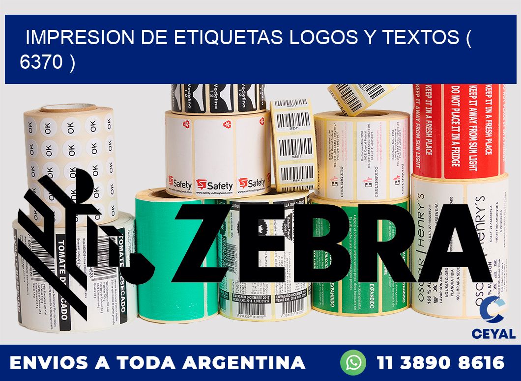 impresion de etiquetas logos y textos ( 6370 )
