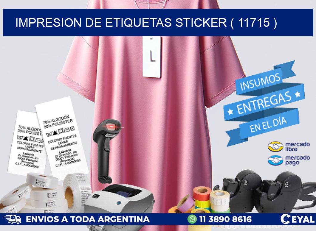 impresion de etiquetas sticker ( 11715 )