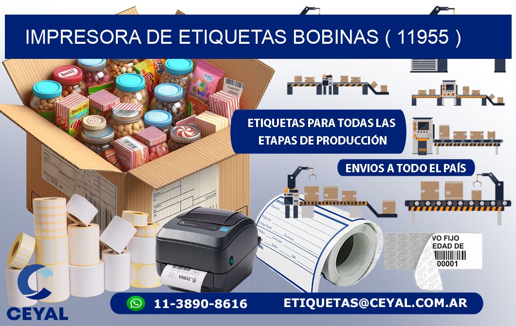 impresora de etiquetas bobinas ( 11955 )