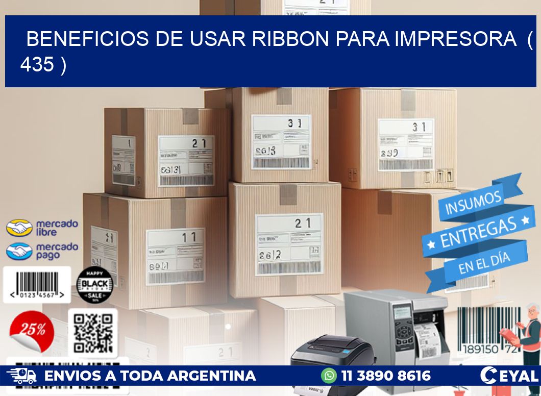 BENEFICIOS DE USAR RIBBON PARA IMPRESORA  ( 435 )