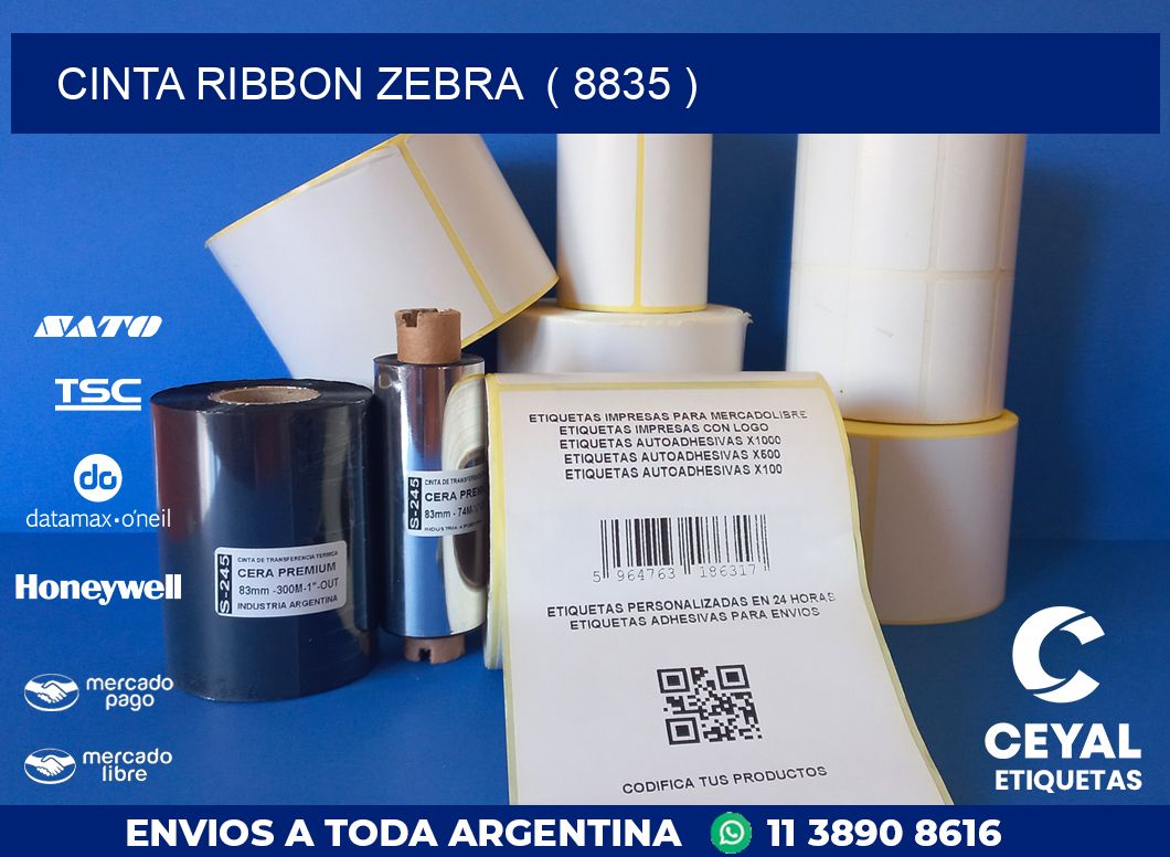 CINTA RIBBON ZEBRA  ( 8835 )