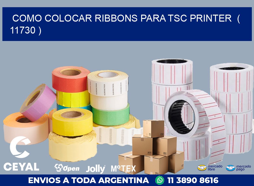 COMO COLOCAR RIBBONS PARA TSC PRINTER  ( 11730 )