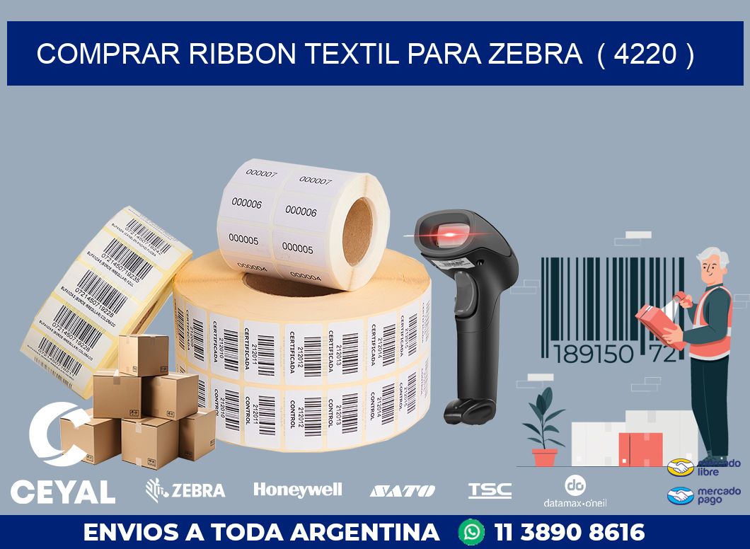 COMPRAR RIBBON TEXTIL PARA ZEBRA  ( 4220 )