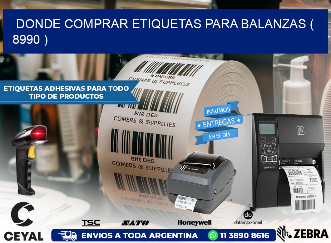 DONDE COMPRAR ETIQUETAS PARA BALANZAS ( 8990 )