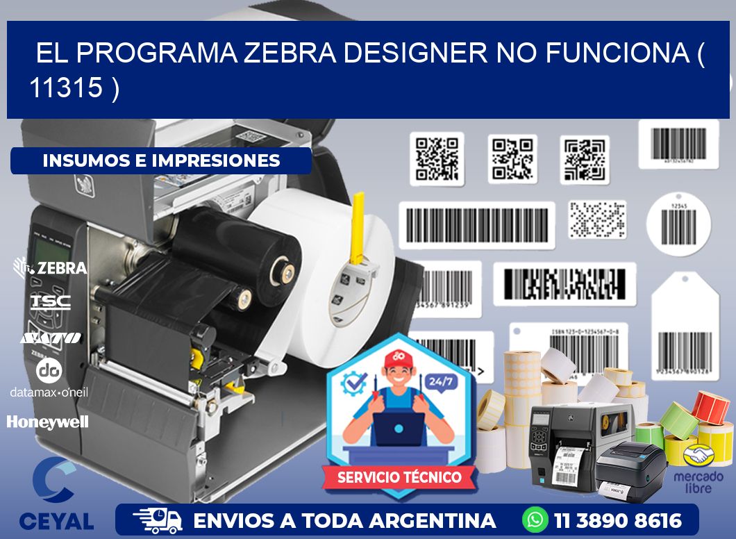 EL PROGRAMA ZEBRA DESIGNER NO FUNCIONA ( 11315 )