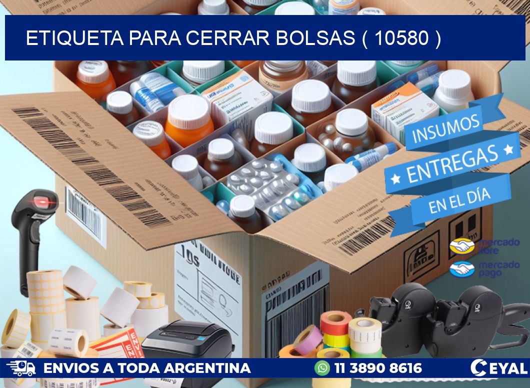 ETIQUETA PARA CERRAR BOLSAS ( 10580 )
