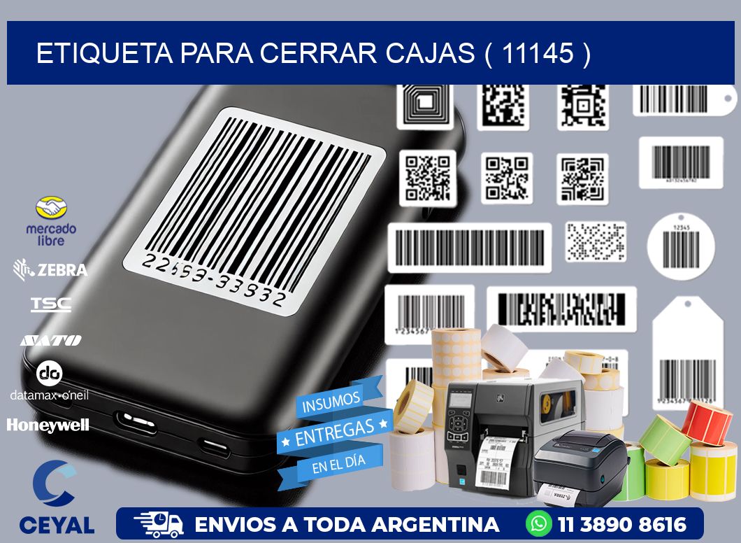 ETIQUETA PARA CERRAR CAJAS ( 11145 )