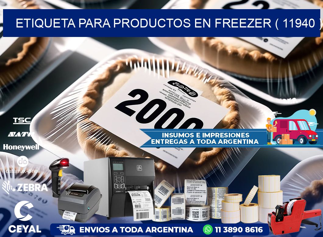ETIQUETA PARA PRODUCTOS EN FREEZER ( 11940 )