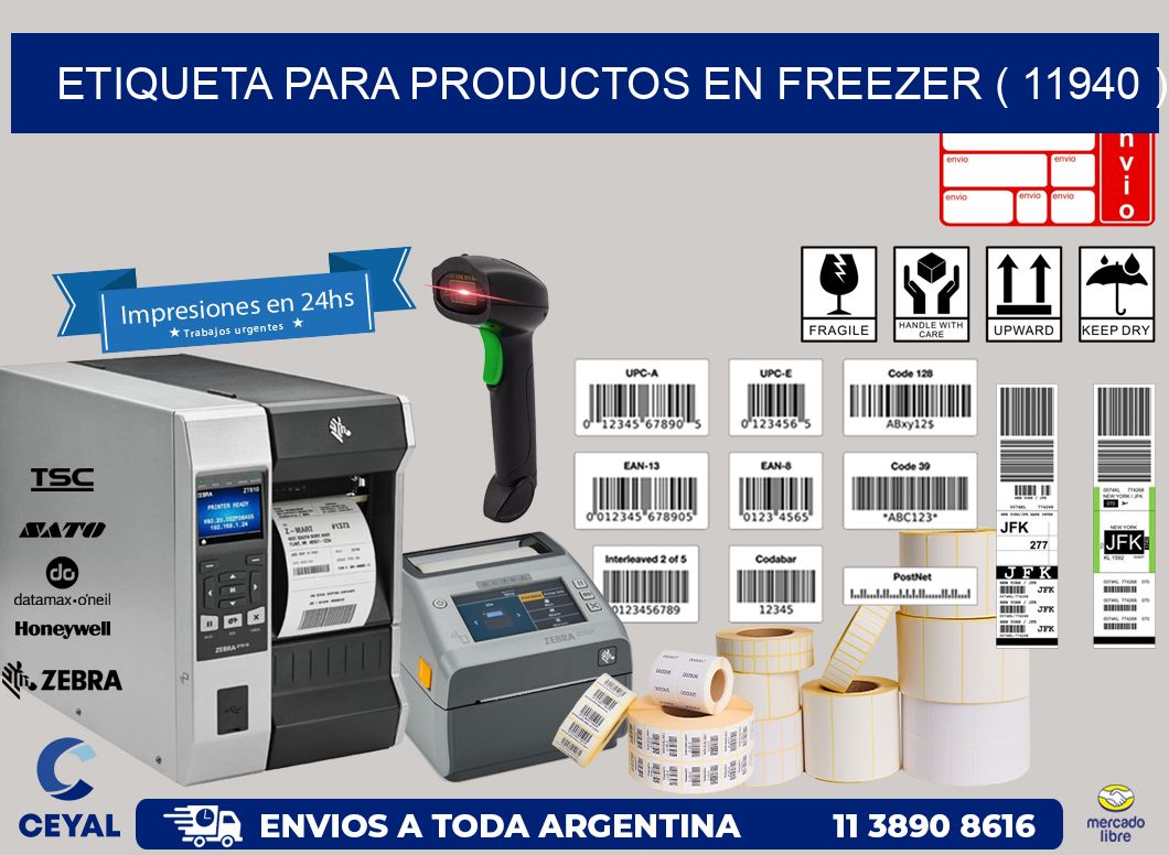 ETIQUETA PARA PRODUCTOS EN FREEZER ( 11940 )