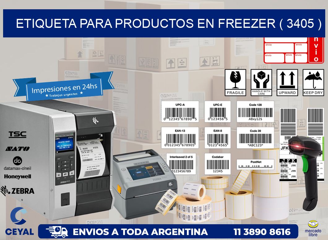ETIQUETA PARA PRODUCTOS EN FREEZER ( 3405 )