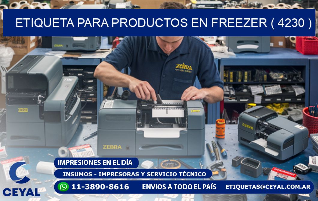 ETIQUETA PARA PRODUCTOS EN FREEZER ( 4230 )