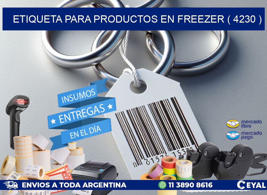 ETIQUETA PARA PRODUCTOS EN FREEZER ( 4230 )