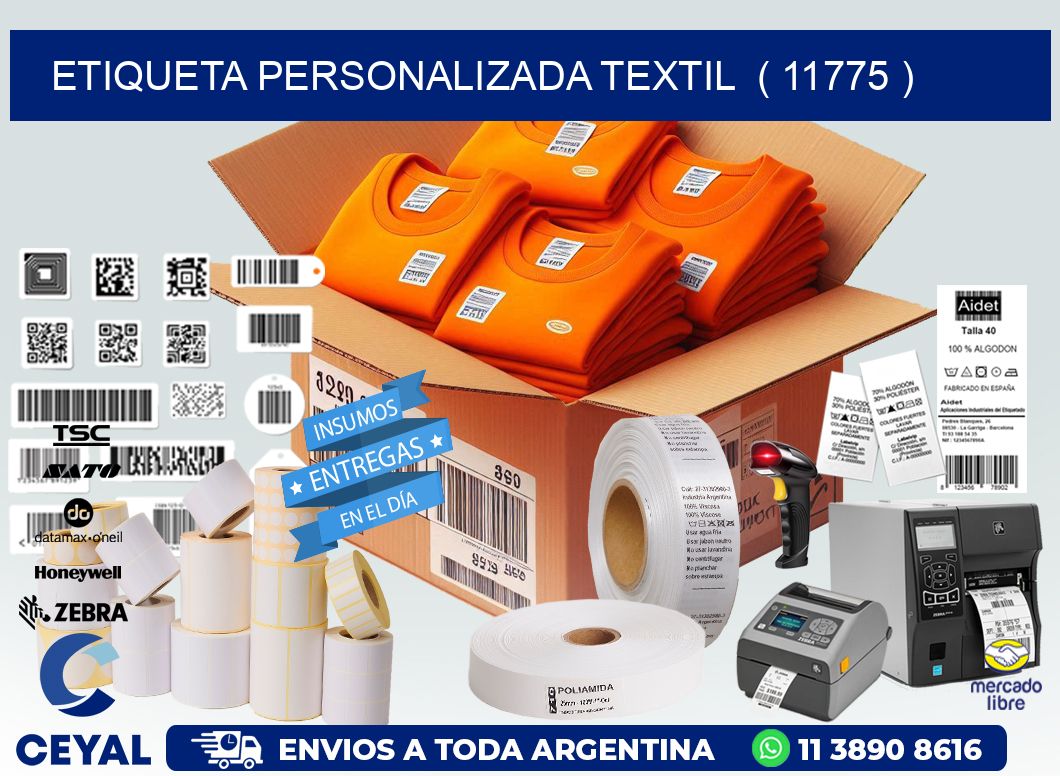 ETIQUETA PERSONALIZADA TEXTIL  ( 11775 )