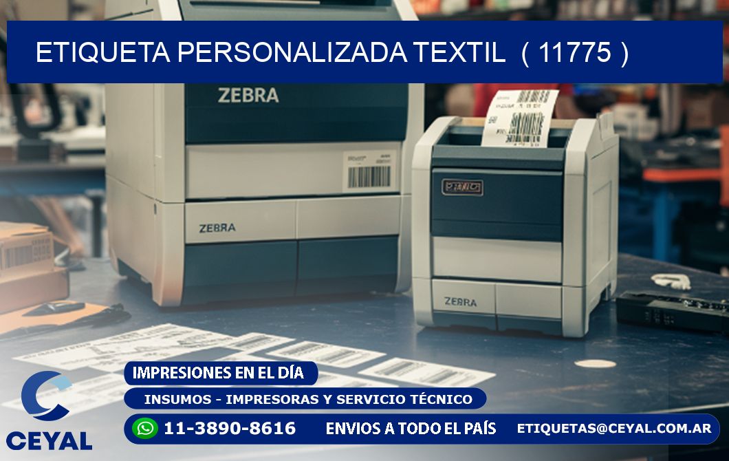 ETIQUETA PERSONALIZADA TEXTIL  ( 11775 )