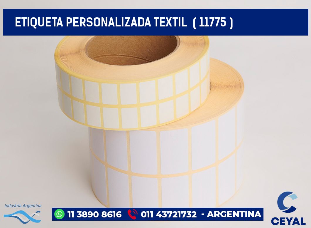 ETIQUETA PERSONALIZADA TEXTIL  ( 11775 )