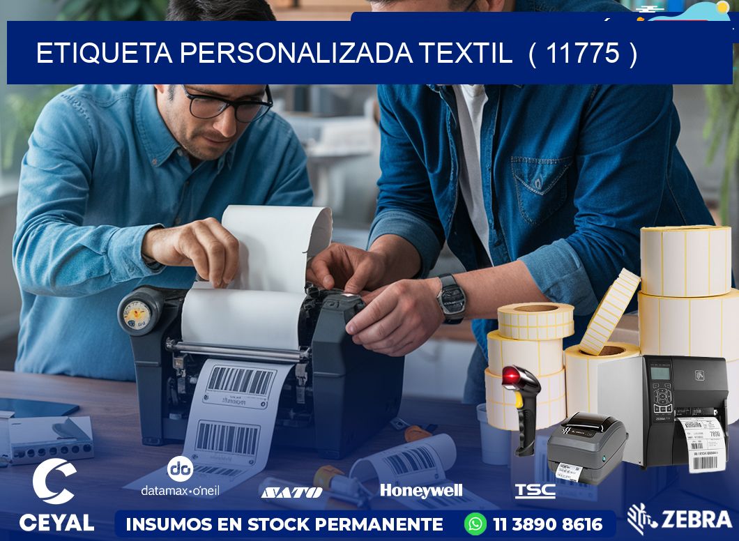 ETIQUETA PERSONALIZADA TEXTIL  ( 11775 )