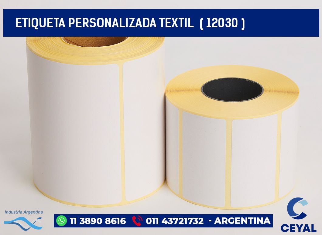 ETIQUETA PERSONALIZADA TEXTIL  ( 12030 )