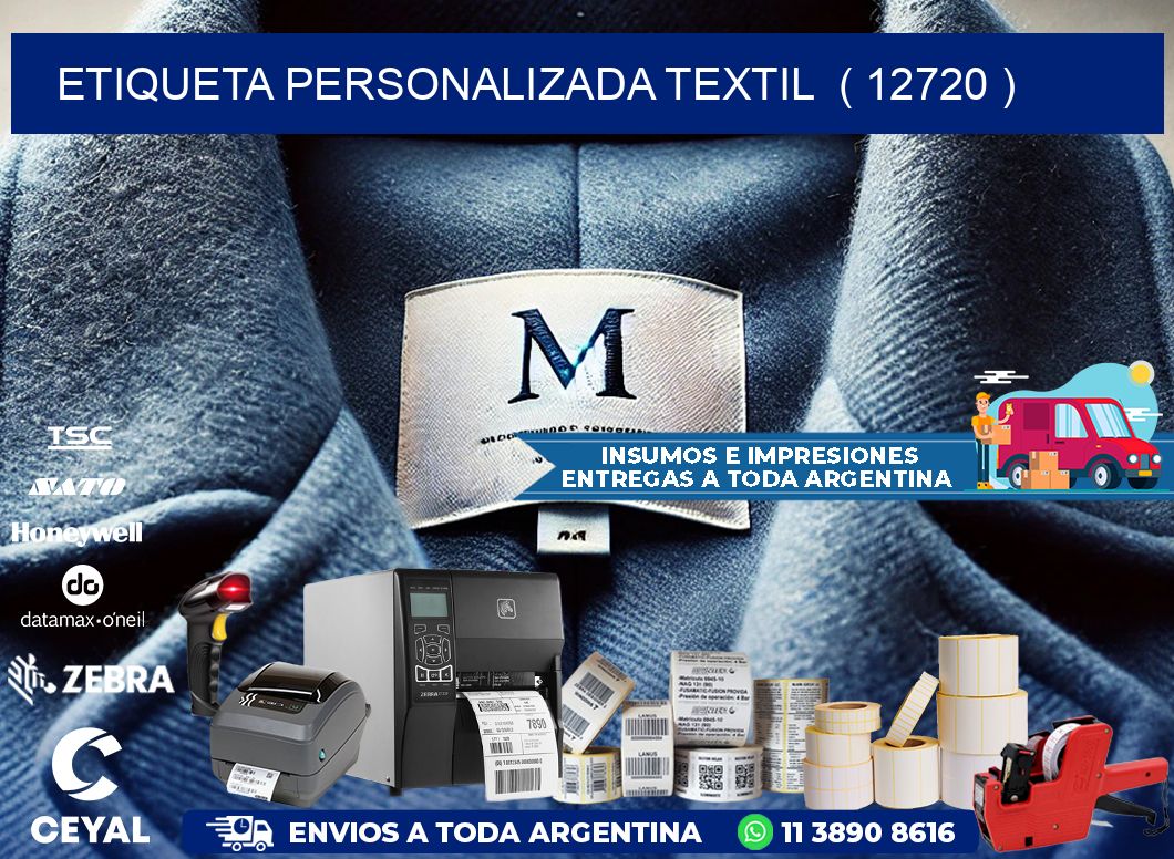 ETIQUETA PERSONALIZADA TEXTIL  ( 12720 )