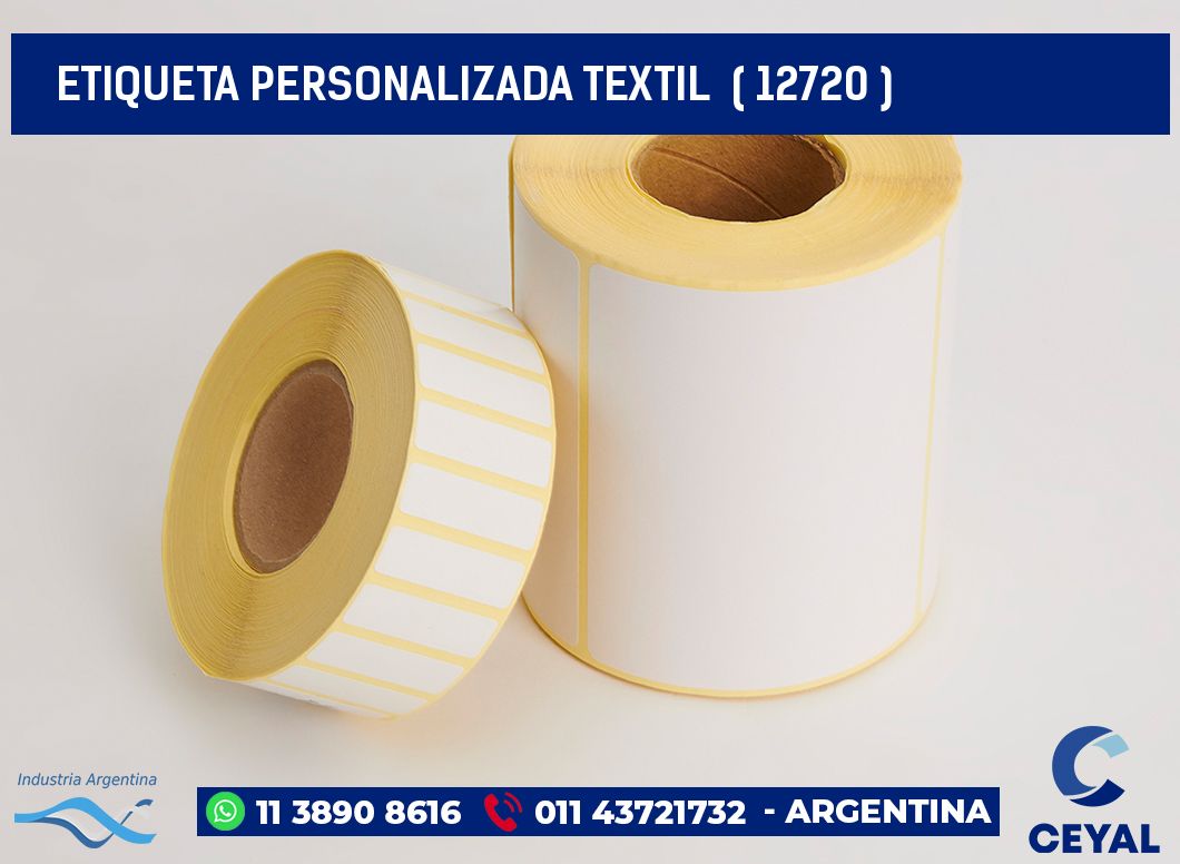 ETIQUETA PERSONALIZADA TEXTIL  ( 12720 )