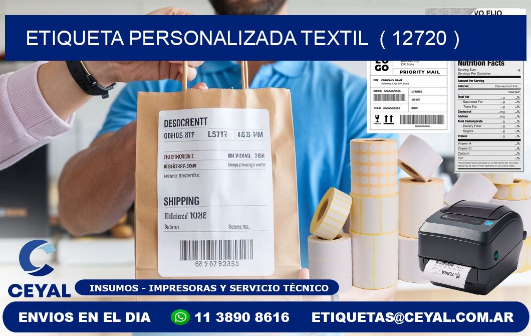 ETIQUETA PERSONALIZADA TEXTIL  ( 12720 )