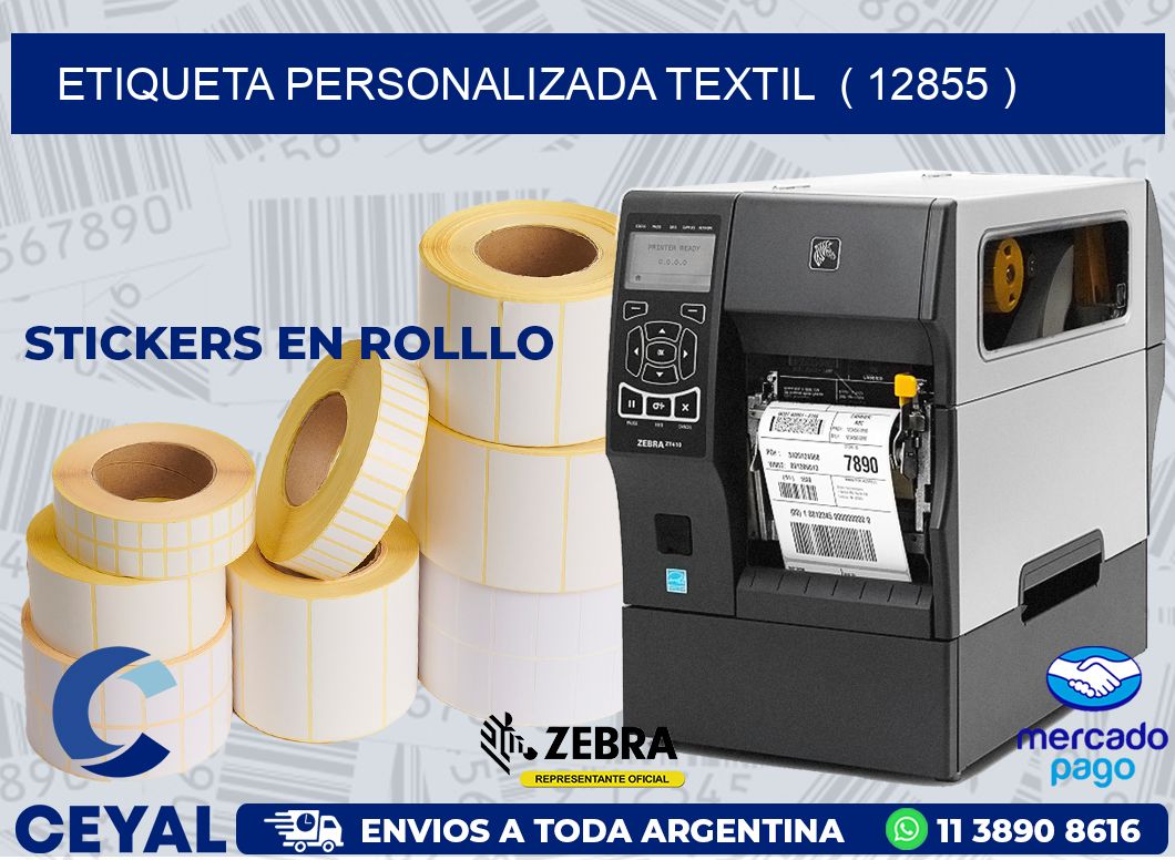 ETIQUETA PERSONALIZADA TEXTIL  ( 12855 )