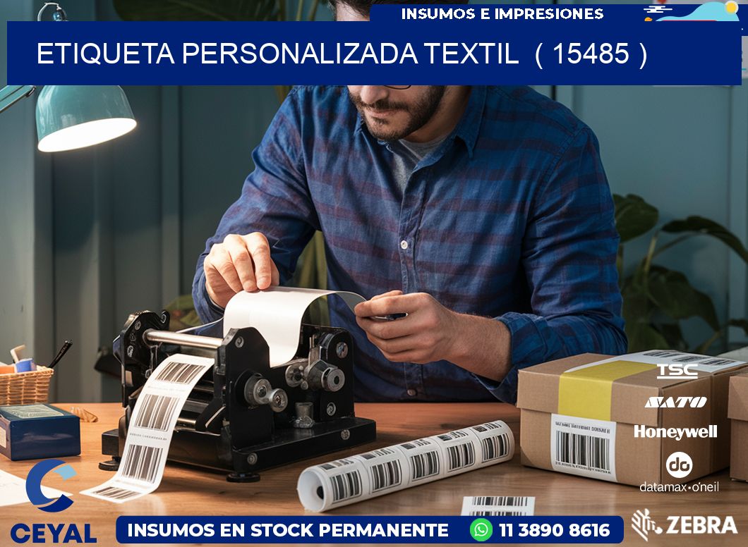 ETIQUETA PERSONALIZADA TEXTIL  ( 15485 )