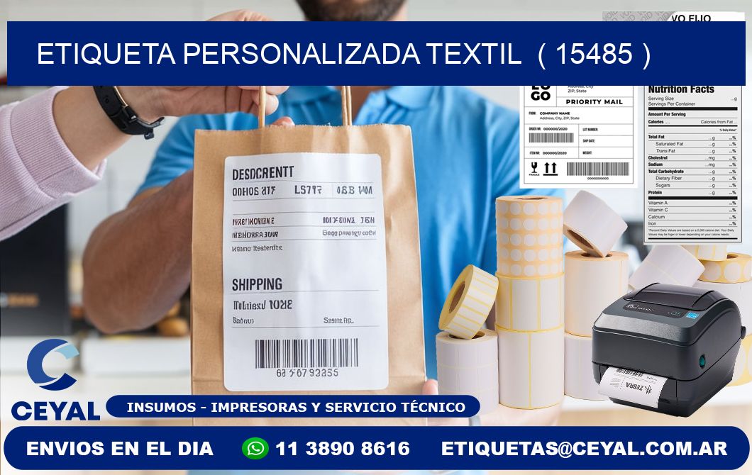 ETIQUETA PERSONALIZADA TEXTIL  ( 15485 )