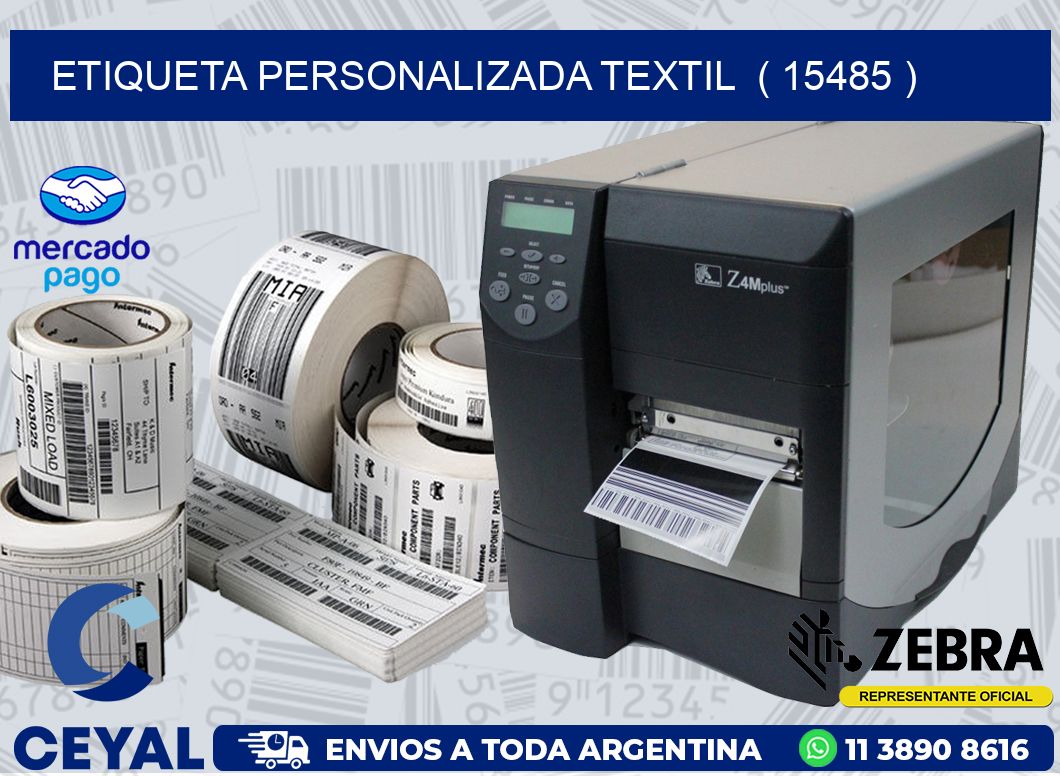 ETIQUETA PERSONALIZADA TEXTIL  ( 15485 )