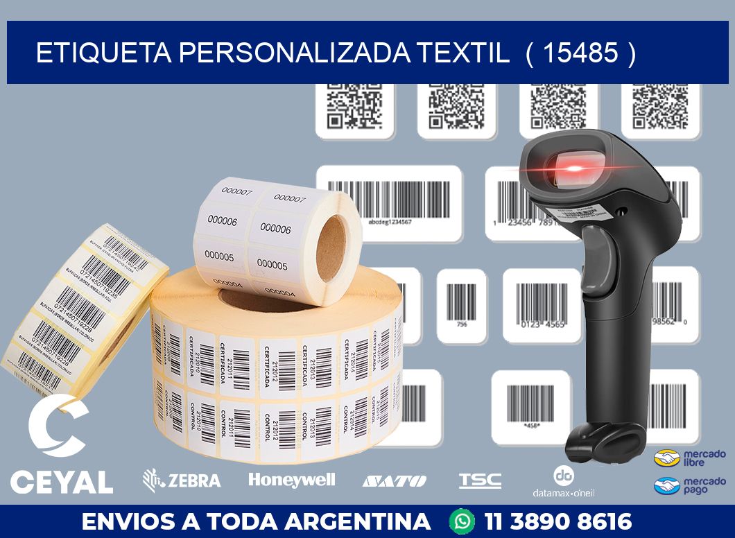 ETIQUETA PERSONALIZADA TEXTIL  ( 15485 )