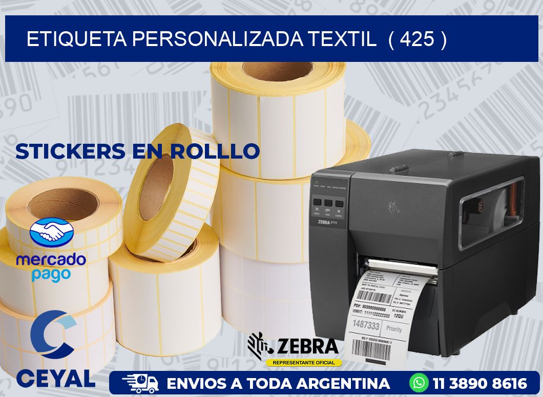 ETIQUETA PERSONALIZADA TEXTIL  ( 425 )