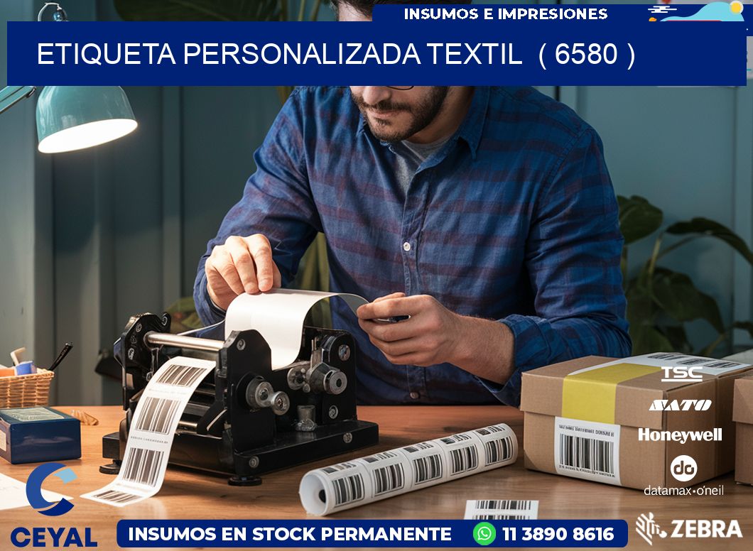 ETIQUETA PERSONALIZADA TEXTIL  ( 6580 )