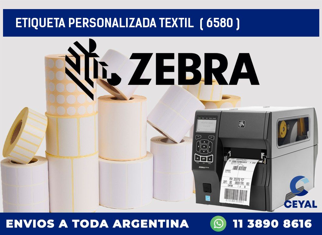 ETIQUETA PERSONALIZADA TEXTIL  ( 6580 )